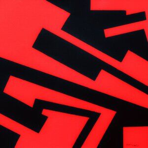 +++SOLD!+++ "Night Foundry" 16x20 signed acrylic on board